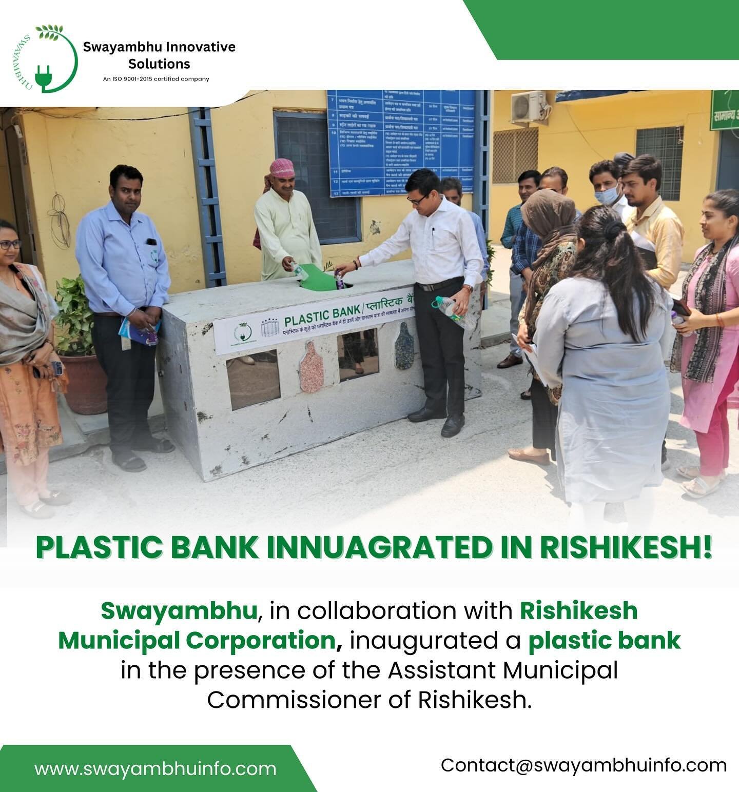 Plastic Bank Inauguration in Rishikesh